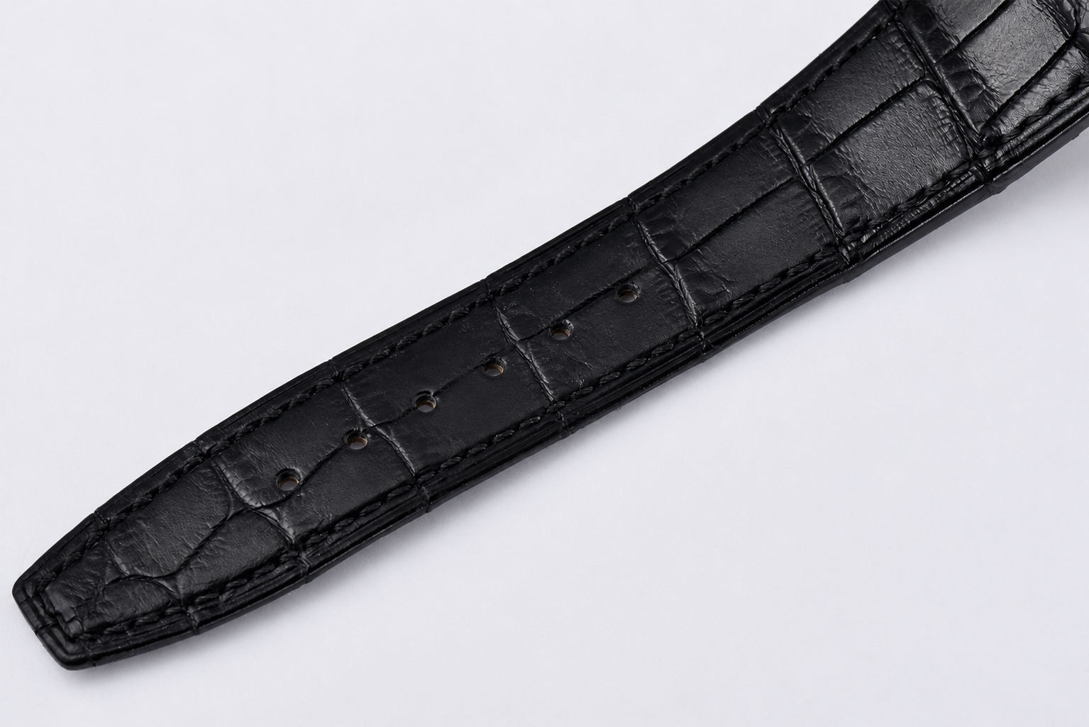 Lady Royal Oak 33mm 67651 SS/Diamond Bezel V7F 1:1 Black Textured Dial On Black Croco Leather Strap Ronda Quartz to AP Cal.2713 - Image 9