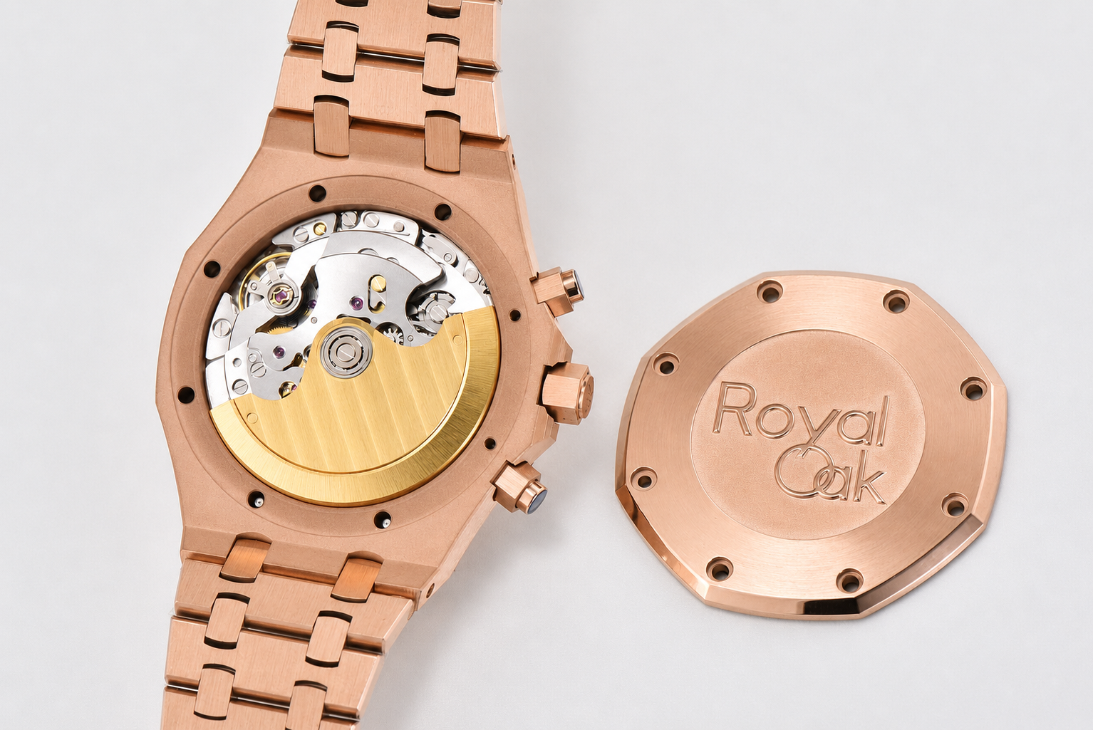 Royal Oak Chrono 26315 RG APSF 1:1 Best Edition White Dial on RG Bracelet A2385 - Image 12