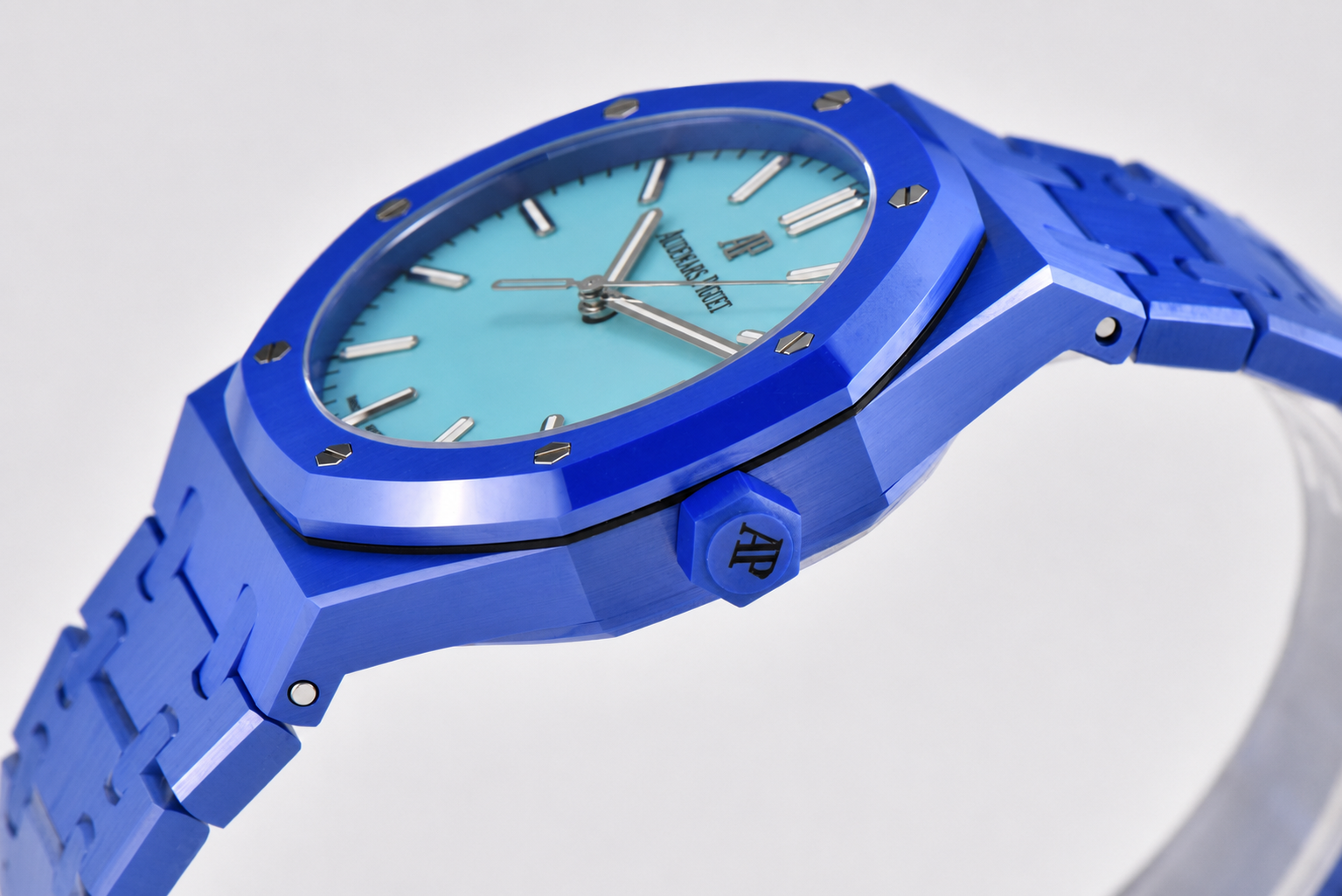 Royal Oak 15500 Blue Ceramic APSF 1:1 Best Edition Tiffany Blue Dial on Bracelet SA4302 - Image 7