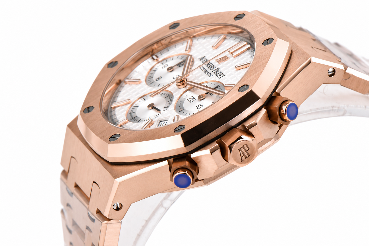 Royal Oak Chrono 26315 RG APSF 1:1 Best Edition White Dial on RG Bracelet A2385 - Image 8