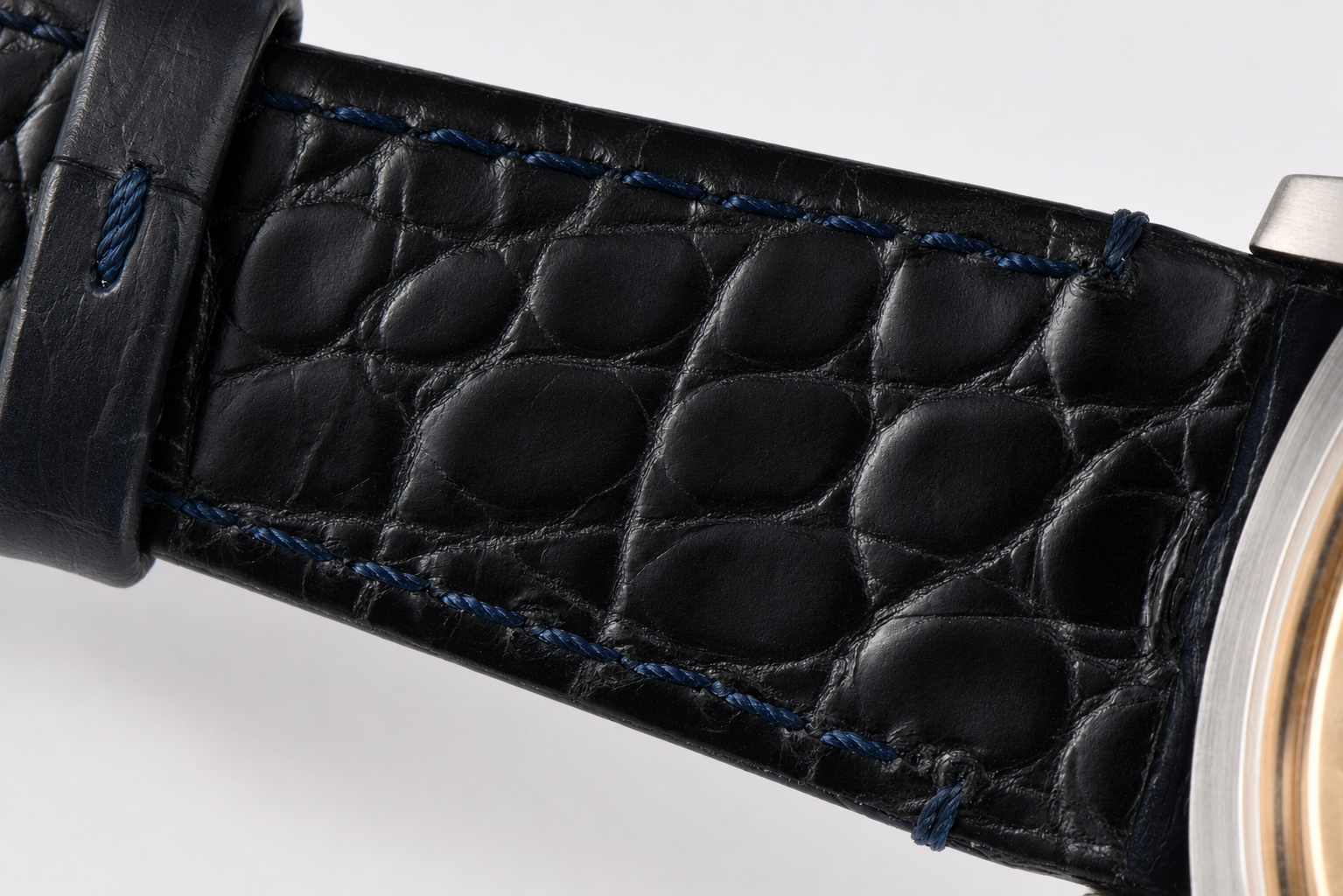 Code 11.59 Chrono 26393 SS APSF 1:1 Best Edition Blue Dial on Blue Leather Strap SA4401 - Image 9