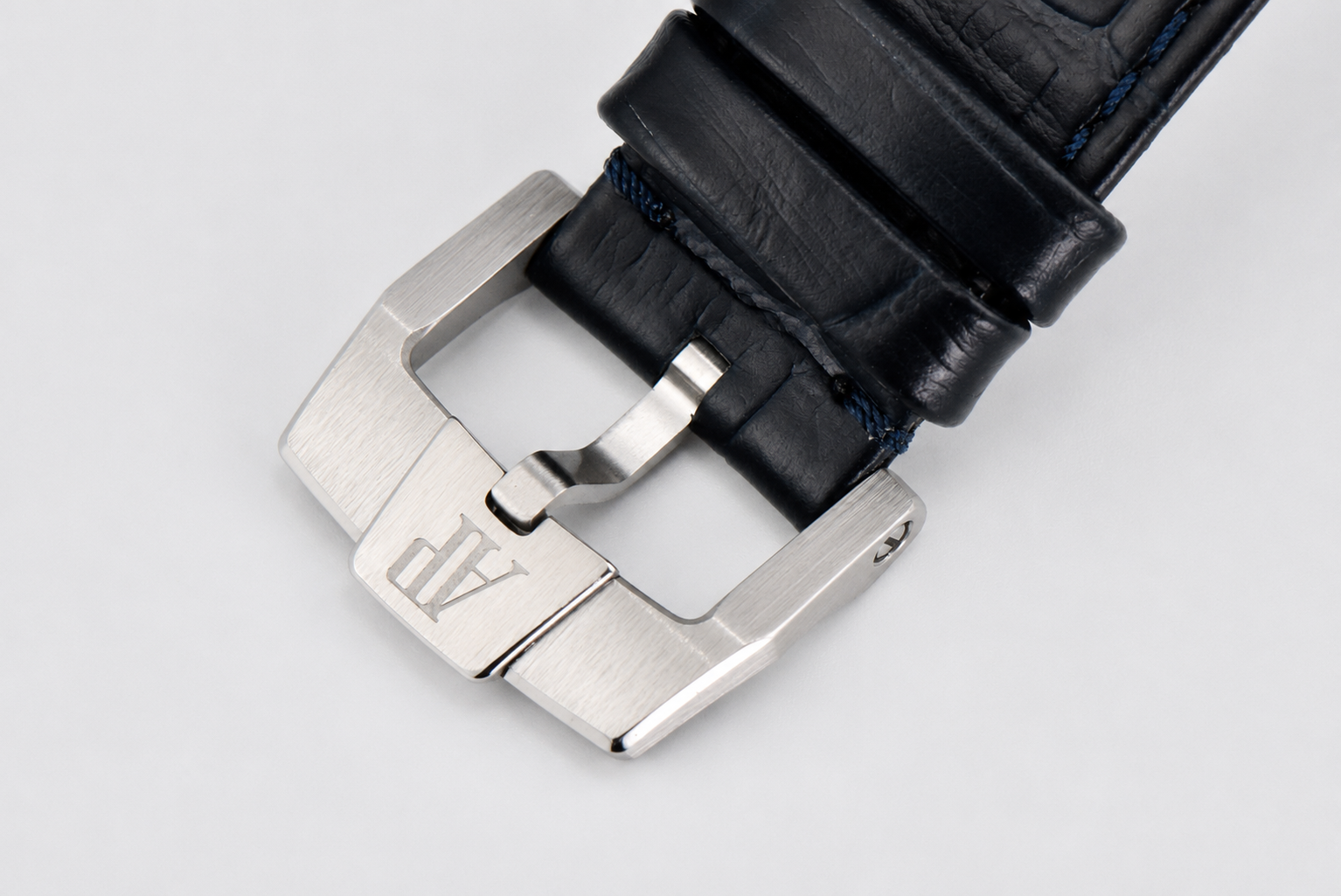 Code 11.59 Chrono 26393 SS APSF 1:1 Best Edition Blue Dial on Blue Leather Strap SA4401 - Image 8