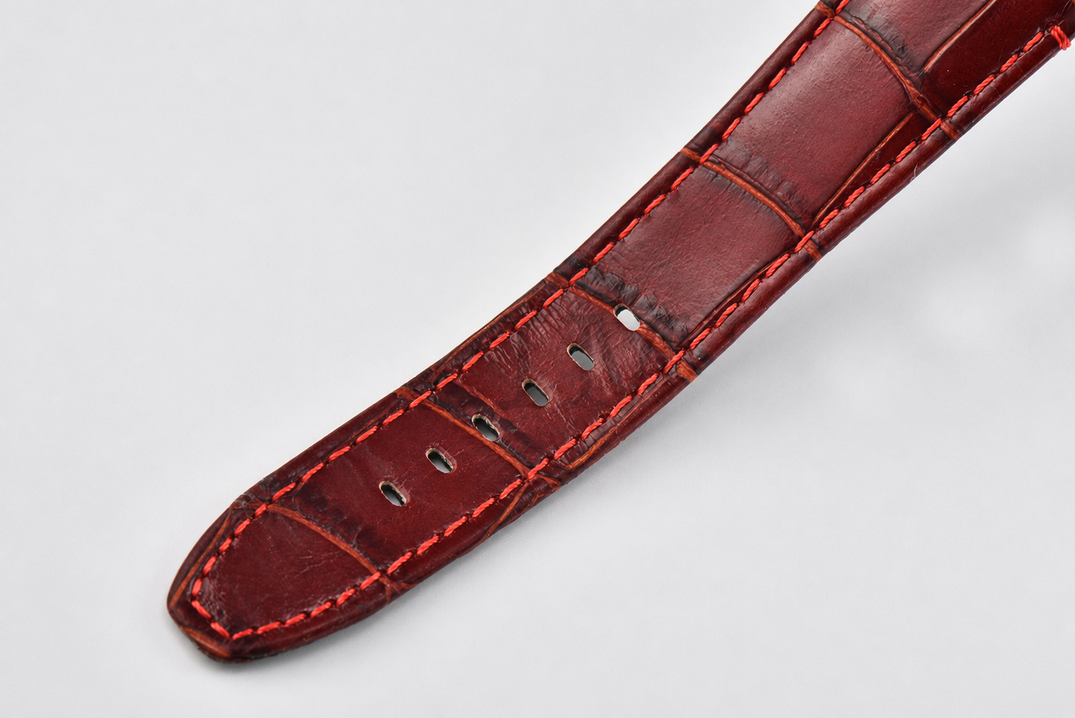 Code 11.59 Chrono 26393 SS APSF 1:1 Best Edition Gradient Red Dial on Red Leather Strap SA4401 - Image 10