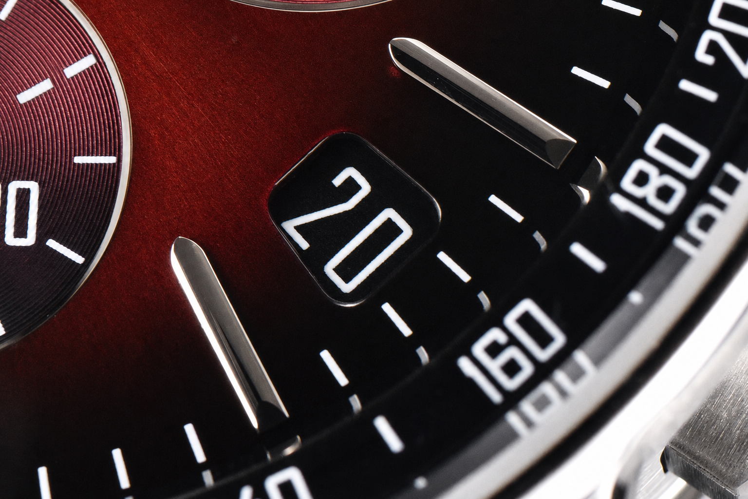 Code 11.59 Chrono 26393 SS APSF 1:1 Best Edition Gradient Red Dial on Red Leather Strap SA4401 - Image 4