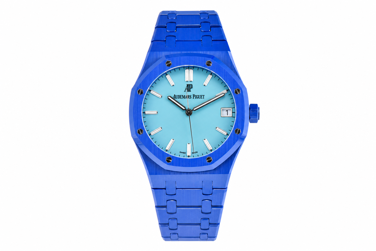 Royal Oak 15500 Blue Ceramic APSF 1:1 Best Edition Tiffany Blue Dial on Bracelet SA4302 - Image 3