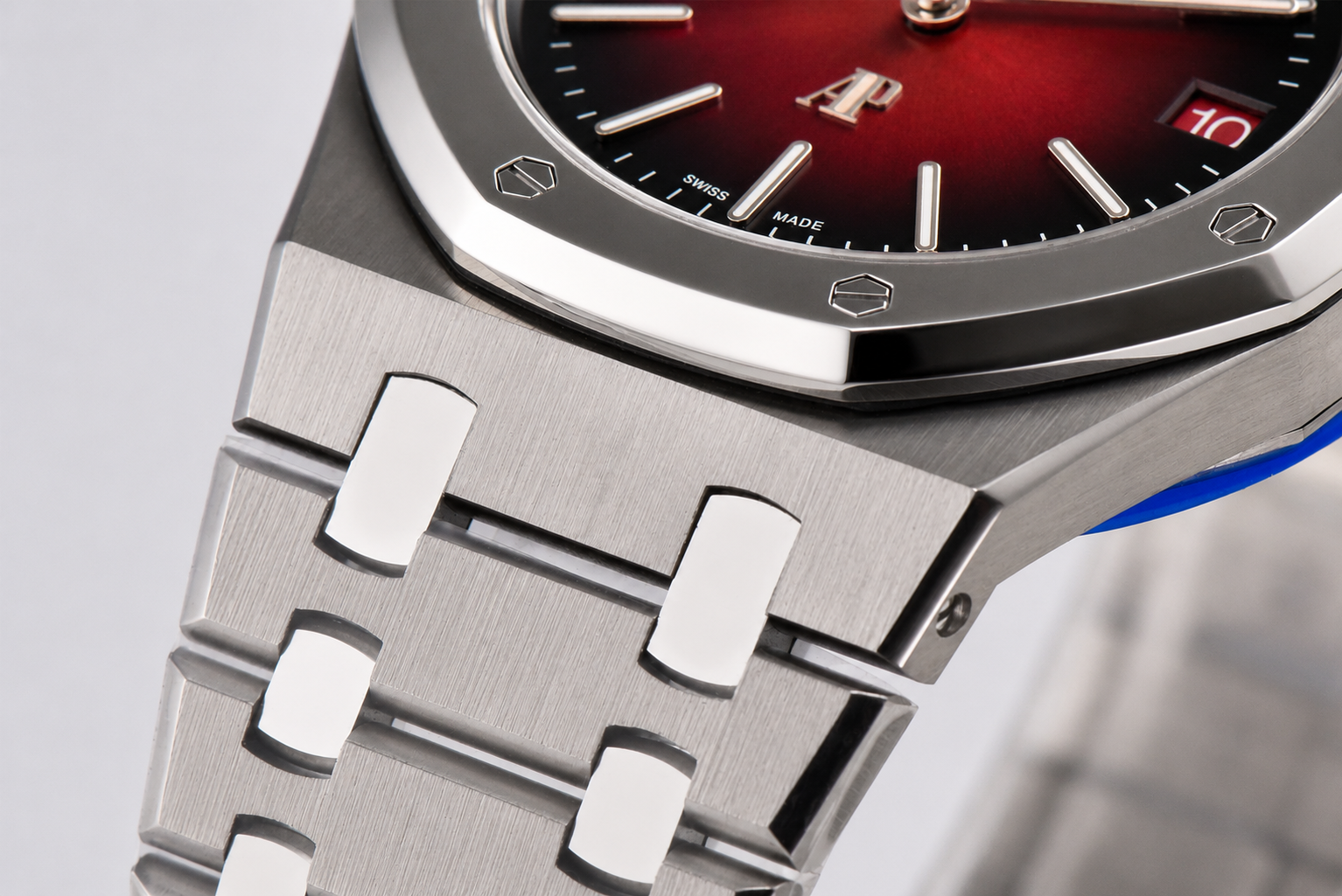 Royal Oak 39mm Titanium 16202 ZF 1:1 Best Edition Red Dial on Bracelet A7121 - Image 4