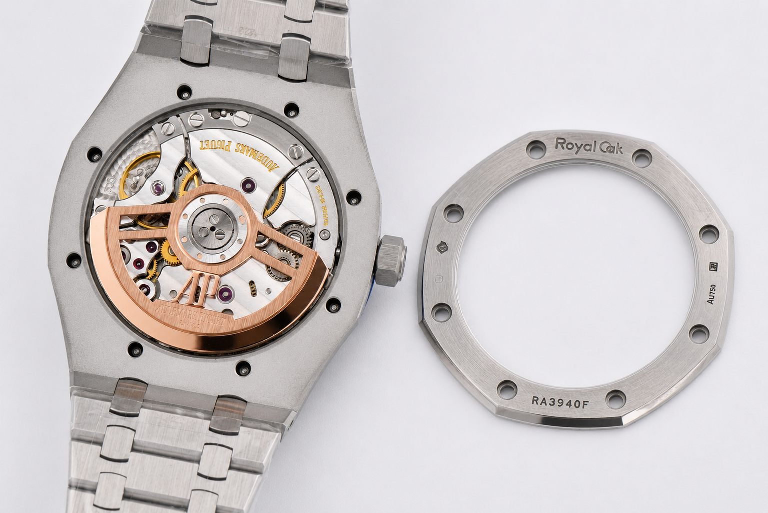 Royal Oak 41mm 15510 SS ZF 1:1 Best Edition Ice Blue Textured Dial on SS Bracelet SA4302 - Image 5