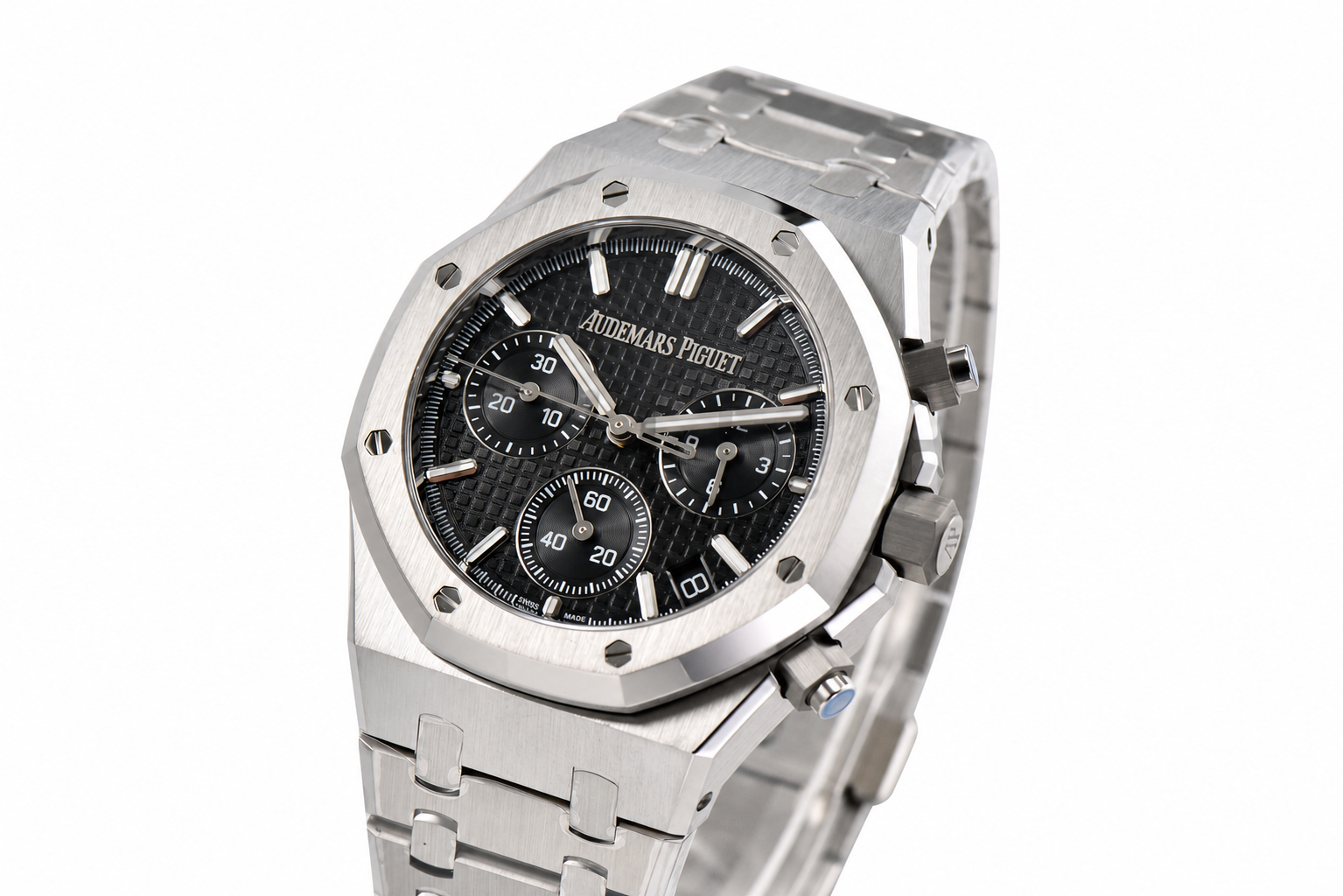 Royal Oak Chrono 26240 SS ZF 1:1 Best Edition Black Dial on SS Bracelet SA4401