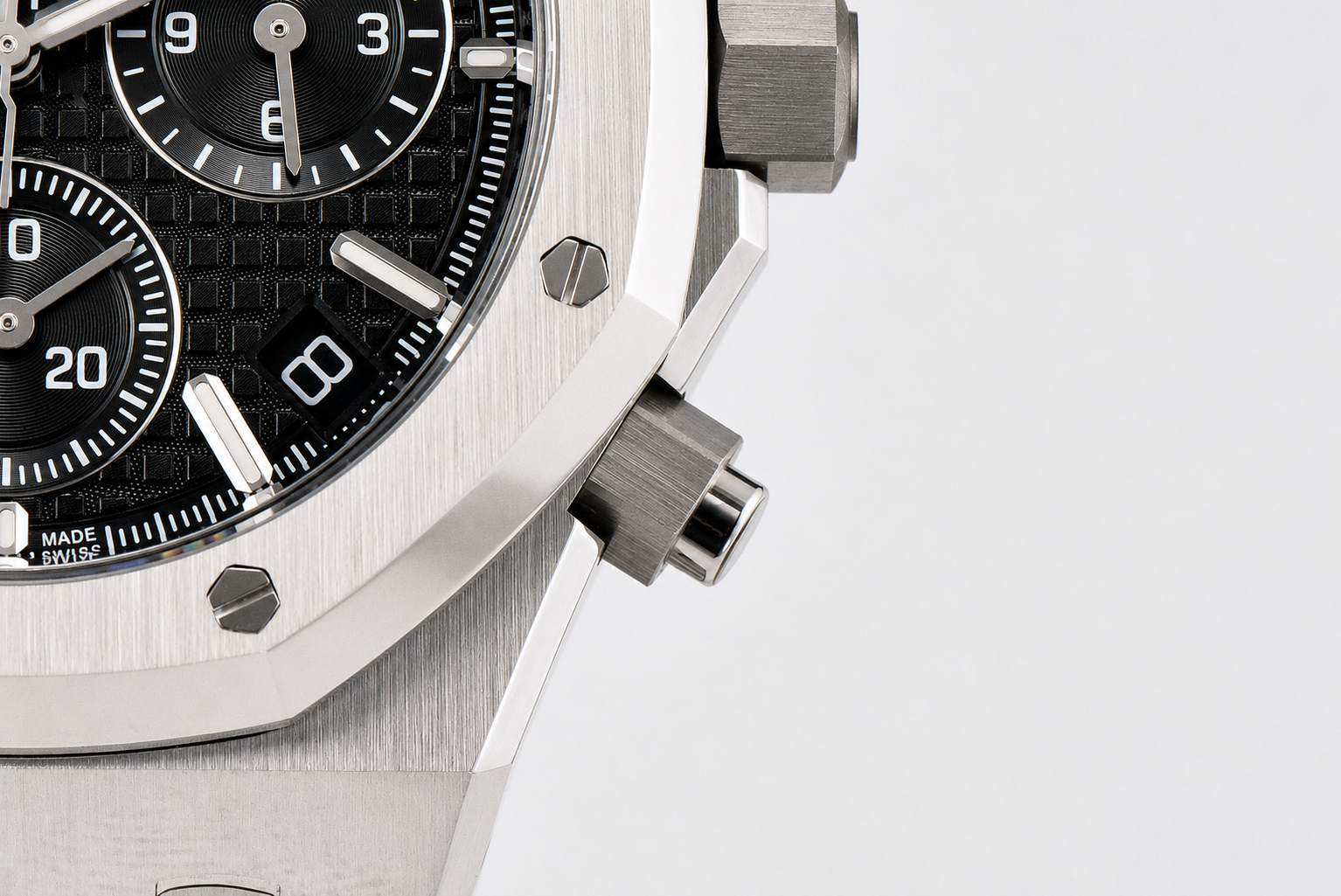 Royal Oak Chrono 26240 SS ZF 1:1 Best Edition Black Dial on SS Bracelet SA4401 - Image 4