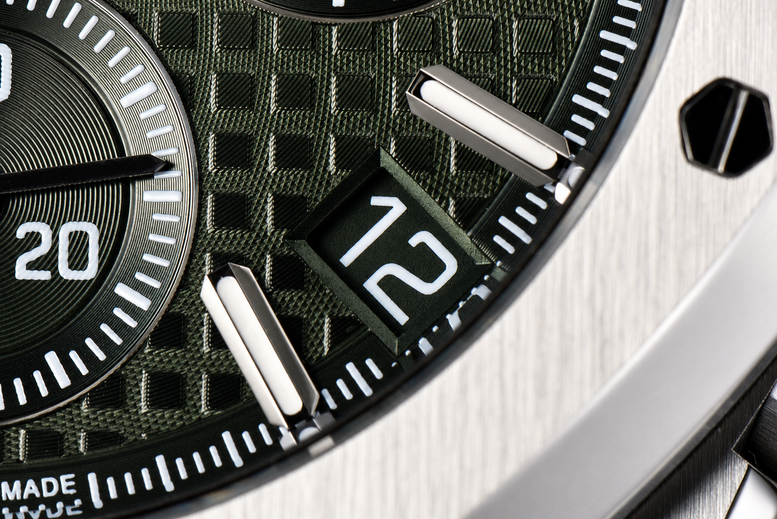 Royal Oak Chrono 26240 SS ZF 1:1 Best Edition Green Dial on SS Bracelet SA4401 - Image 4