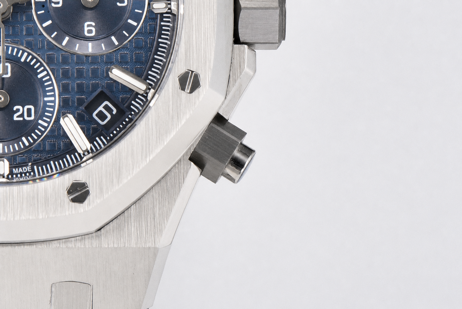 Royal Oak Chrono 26240 SS ZF 1:1 Best Edition Blue Dial on SS Bracelet SA4401 - Image 5