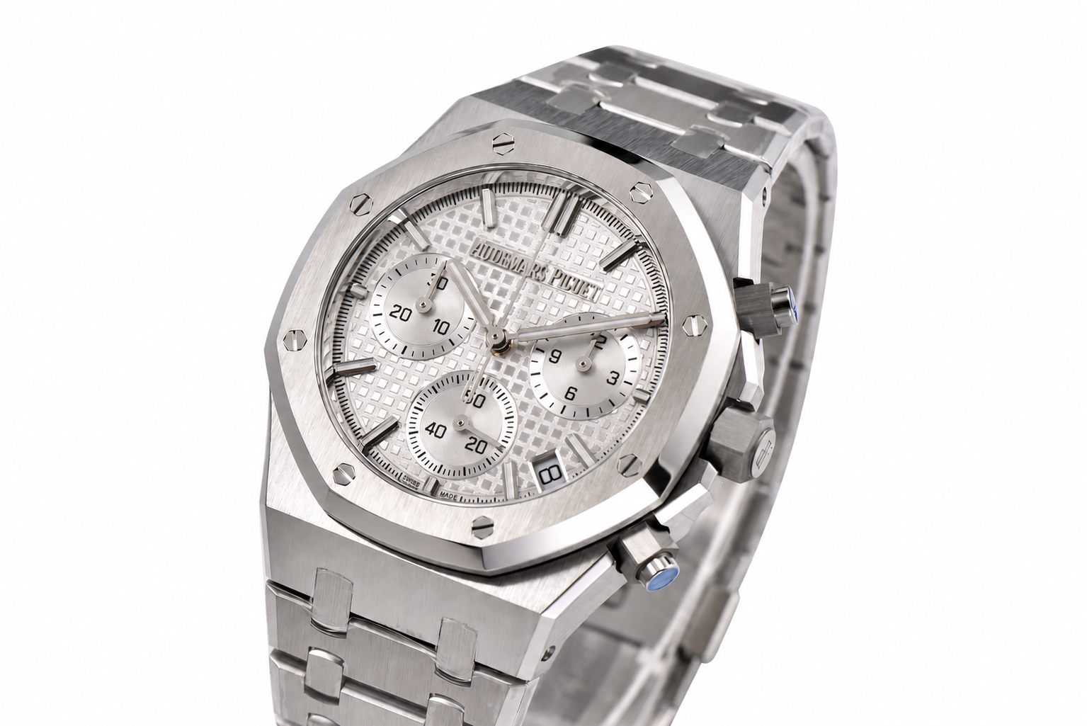Royal Oak Chrono 26240 SS ZF 1:1 Best Edition Silver Dial on SS Bracelet SA4401