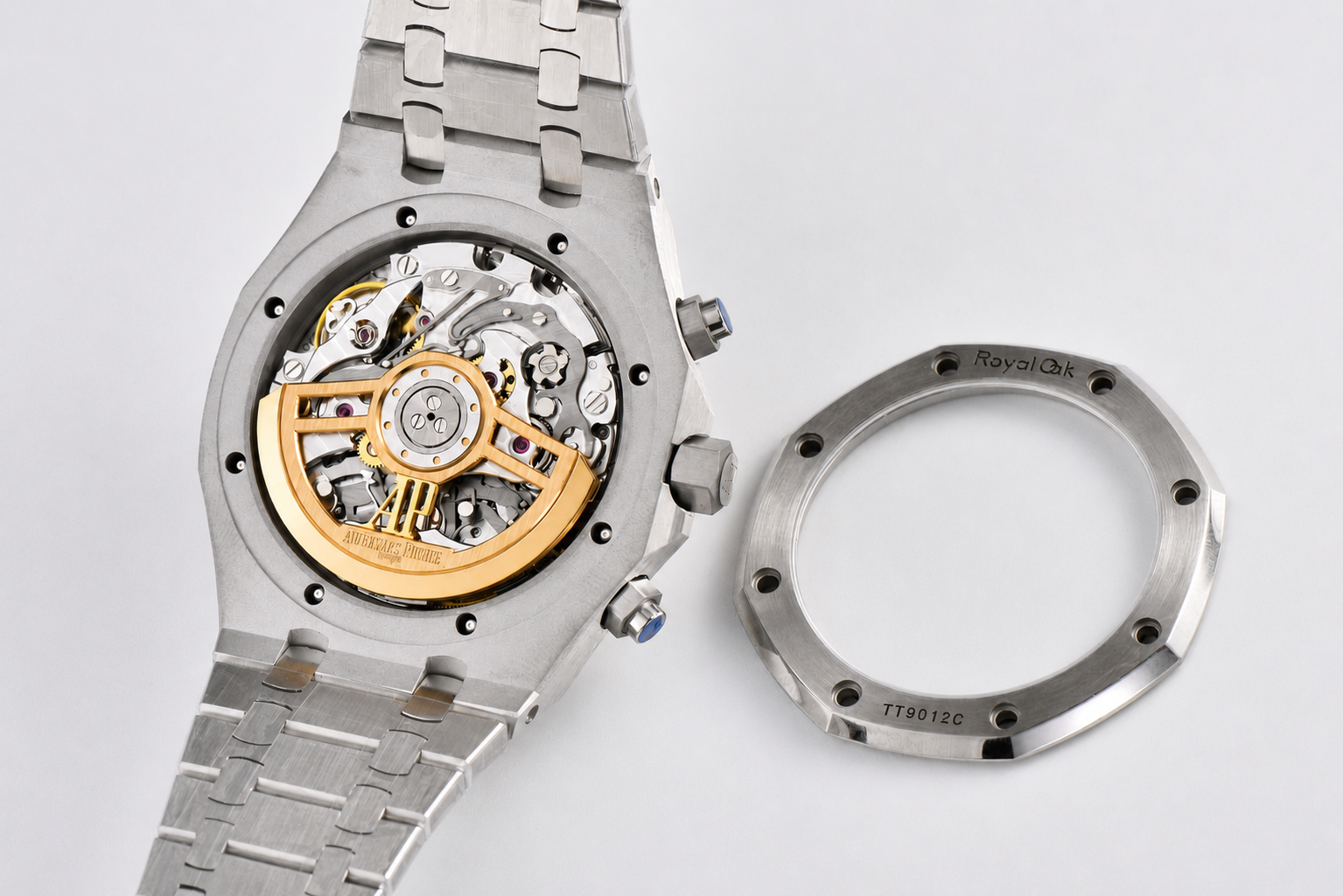 Royal Oak Chrono 26240 SS ZF 1:1 Best Edition Silver Dial on SS Bracelet SA4401 - Image 8