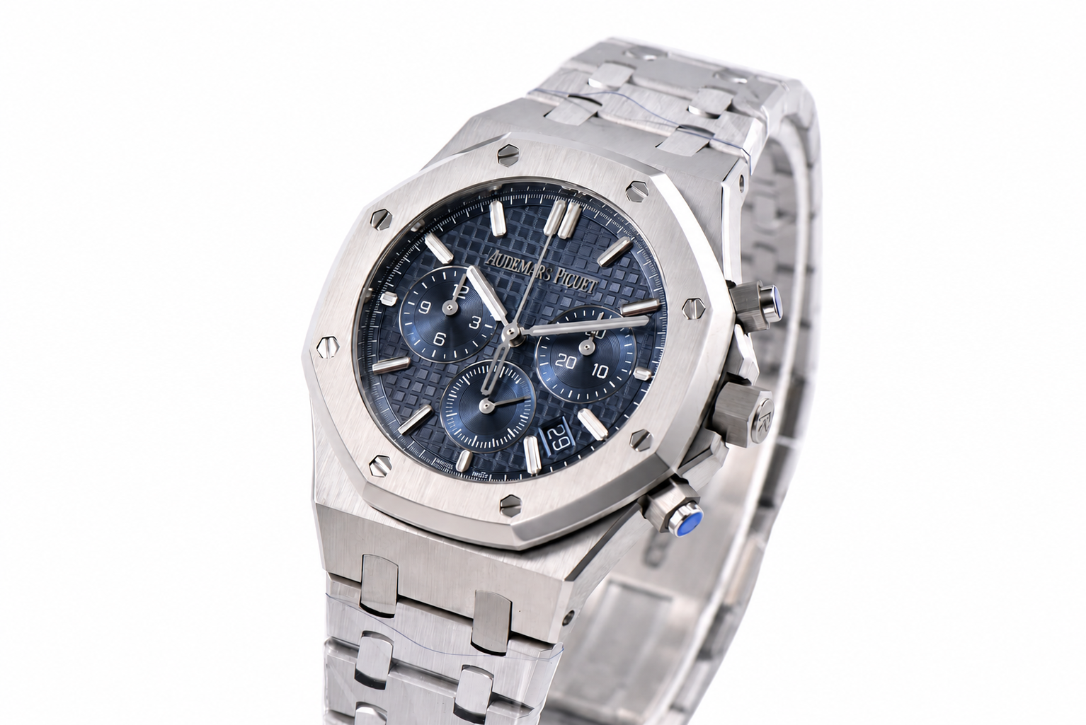 Royal Oak Chrono 26715 SS APSF 1:1 Best Edition Blue Dial SS Bracelet A2685