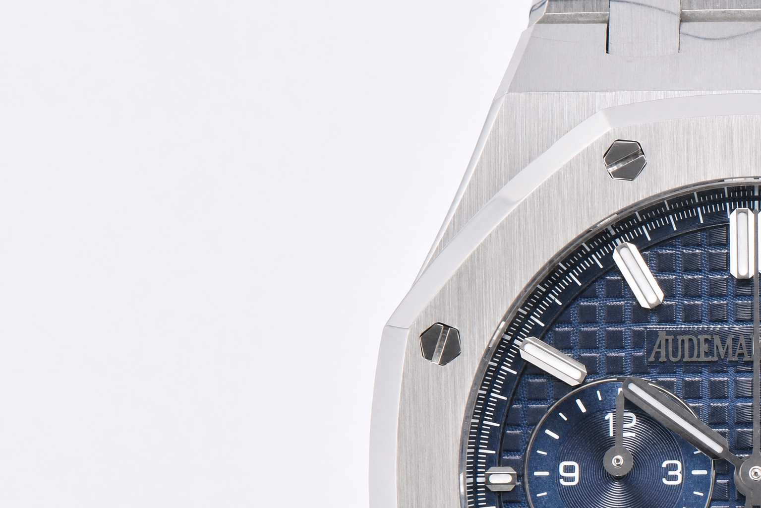 Royal Oak Chrono 26715 SS APSF 1:1 Best Edition Blue Dial SS Bracelet A2685 - Image 4