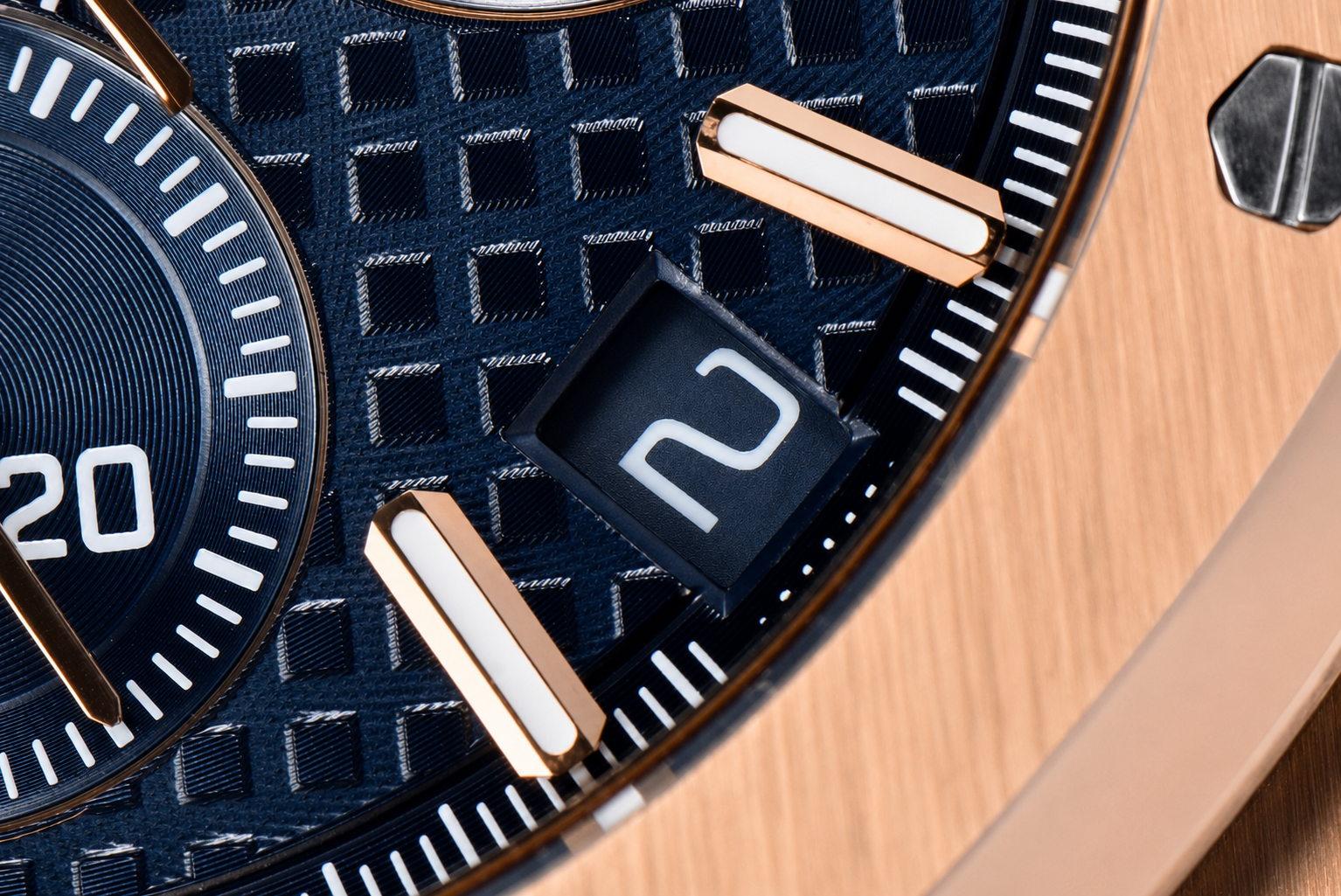 Royal Oak Chrono 26240 RG APSF 1:1 Best Edition Blue Dial on Black Leather Strap SA4401 - Image 5