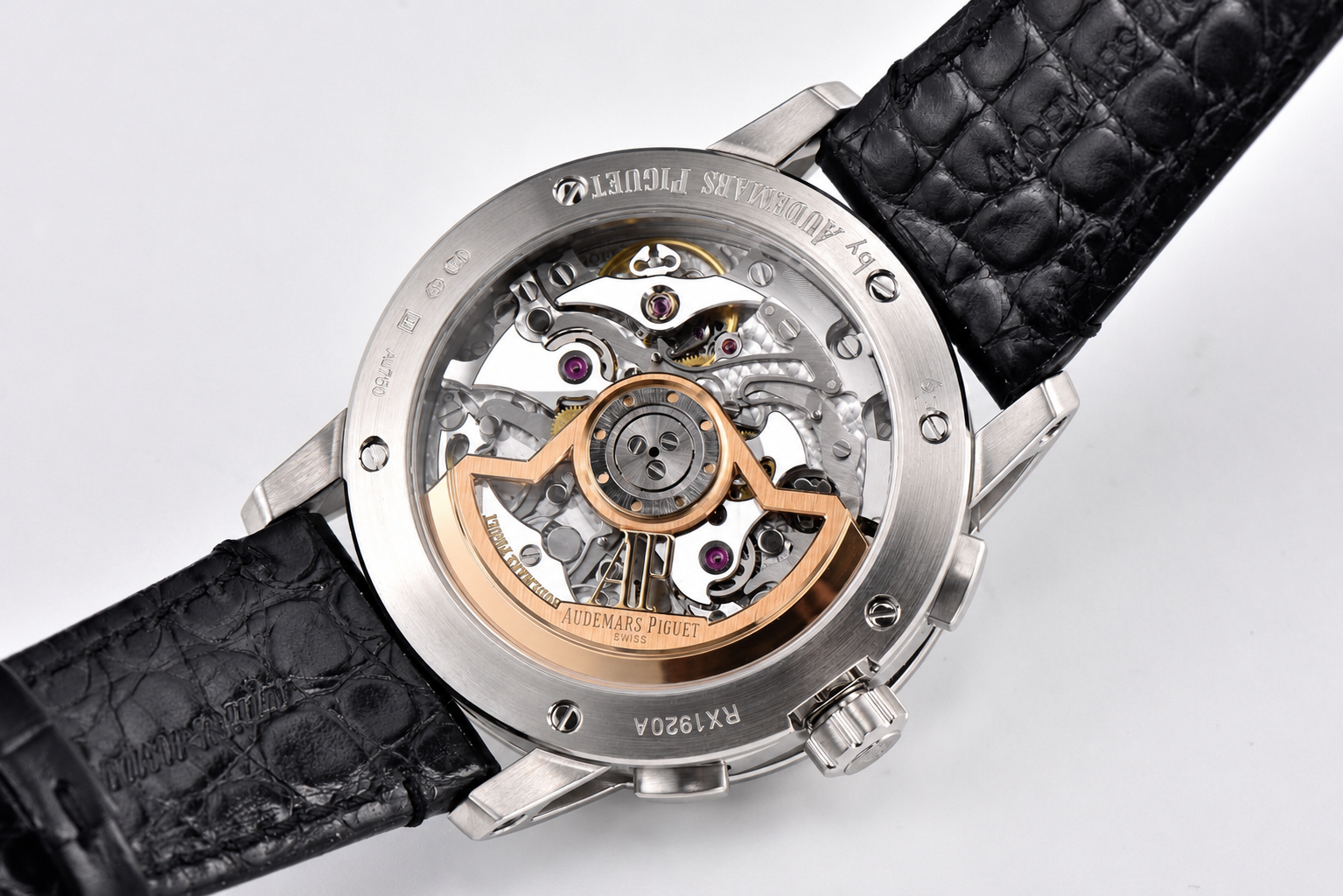 Code 11.59 Chrono 26393 SS APSF 1:1 Best Edition Gradient Gray Dial on Black Leather Strap SA4401 - Image 8