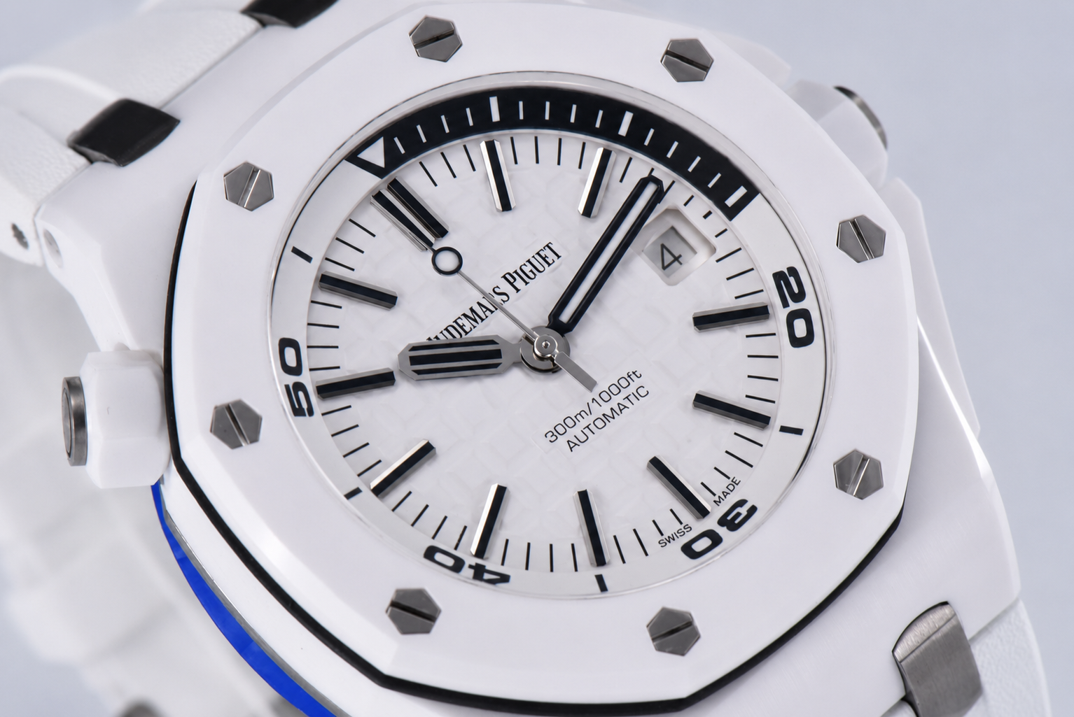 Royal Oak Offshore Diver 15707 White Ceramic ZF 1:1 Best Edition SA3120 - Image 3