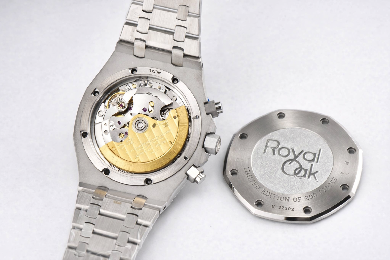 Royal Oak Chrono 26331 Frosted SS APSF 1:1 Best Edition Purple/White Dial on Bracelet A2385 - Image 7