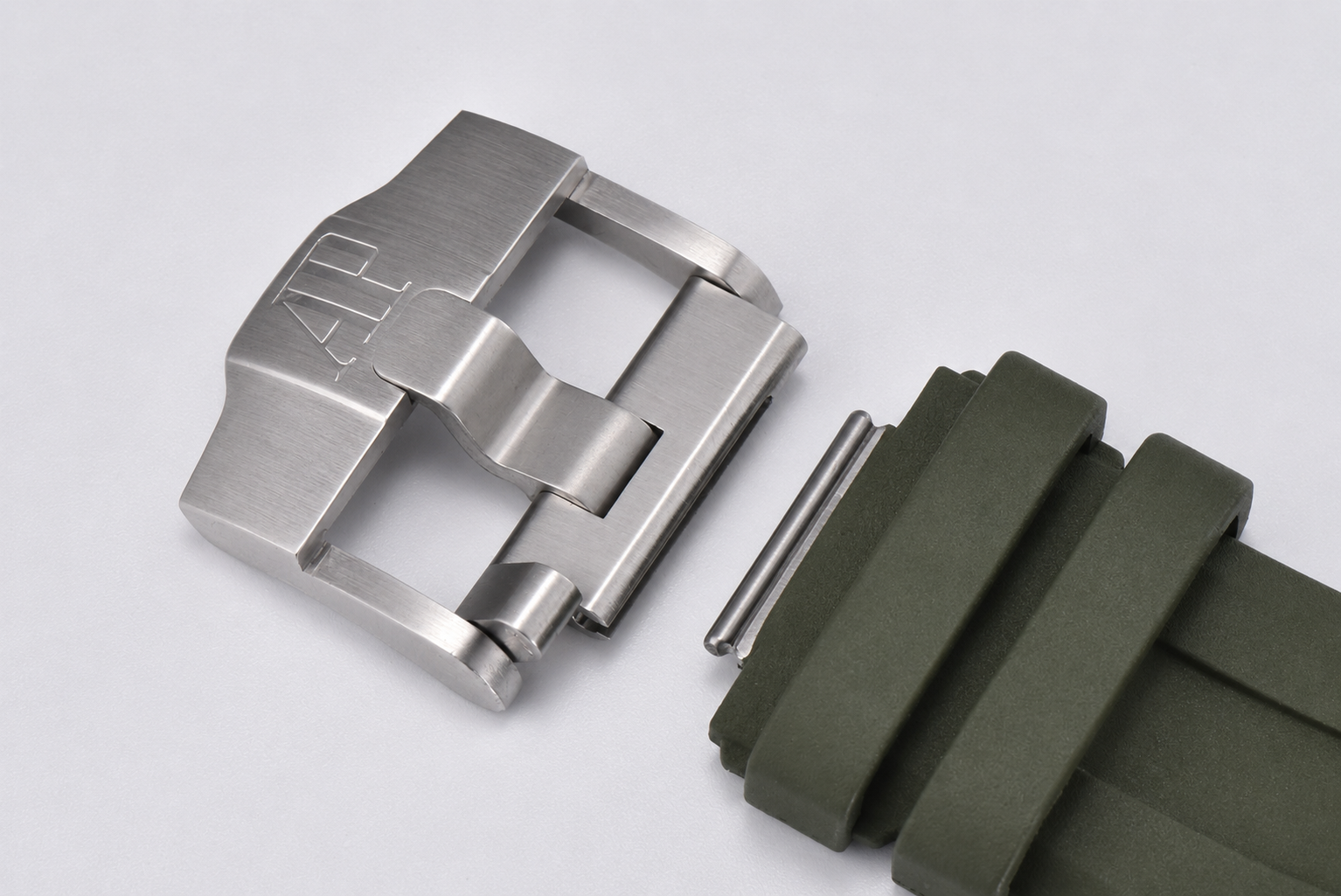 Royal Oak Offshore Diver 15720 SS APF 1:1 Best Edition Green Dial on Green Rubber Strap A4308 - Image 10