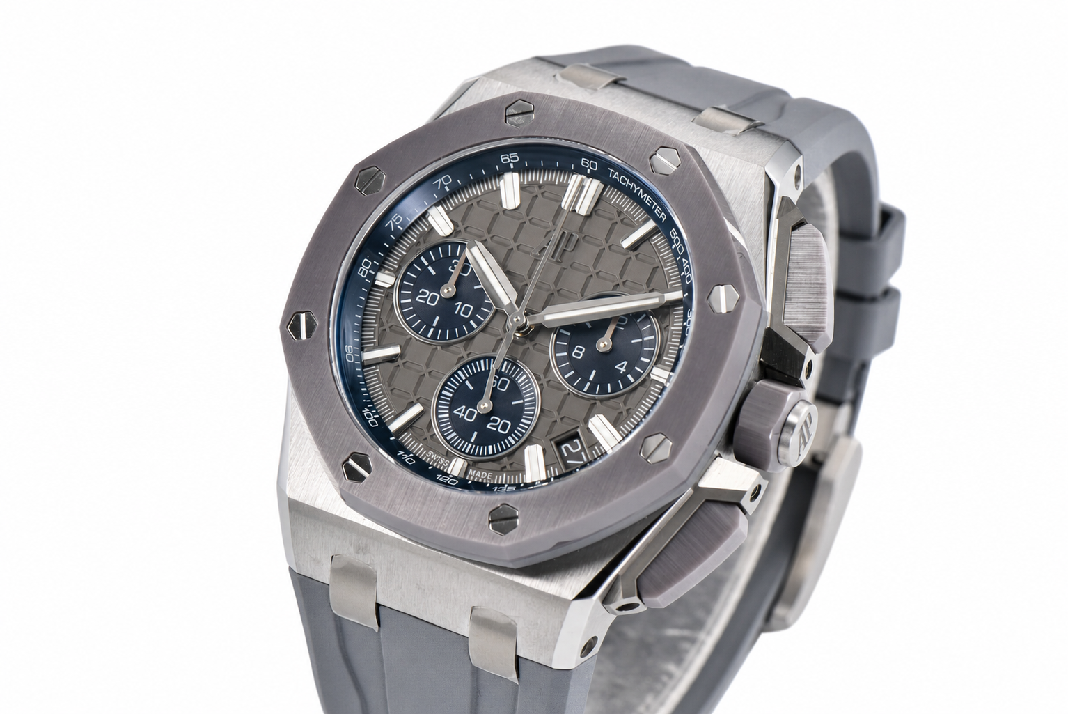 Royal Oak Offshore Chrono 26420IO APSF 1:1 Best Edition Gray Dial on Rubber Strap SA4401