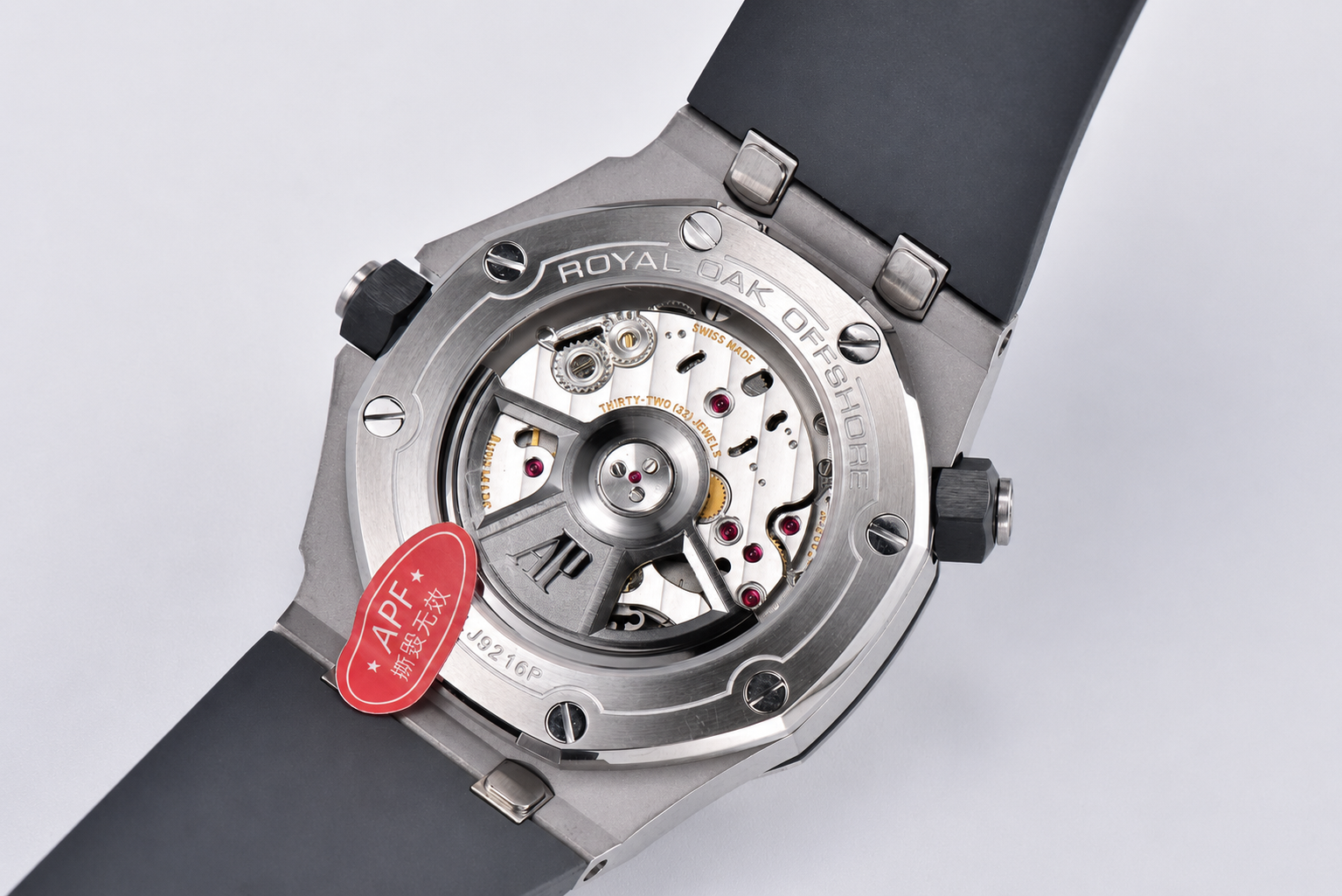 Royal Oak Offshore Diver 15720 SS APF 1:1 Best Edition Gray Dial on Gray Rubber Strap A4308 - Image 8