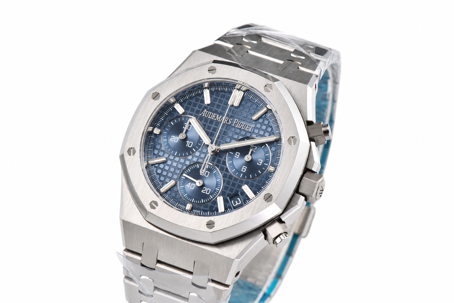 Royal Oak Chrono 26240 SS DDF 1:1 Best Edition Blue Dial on SS Bracelet DD4401
