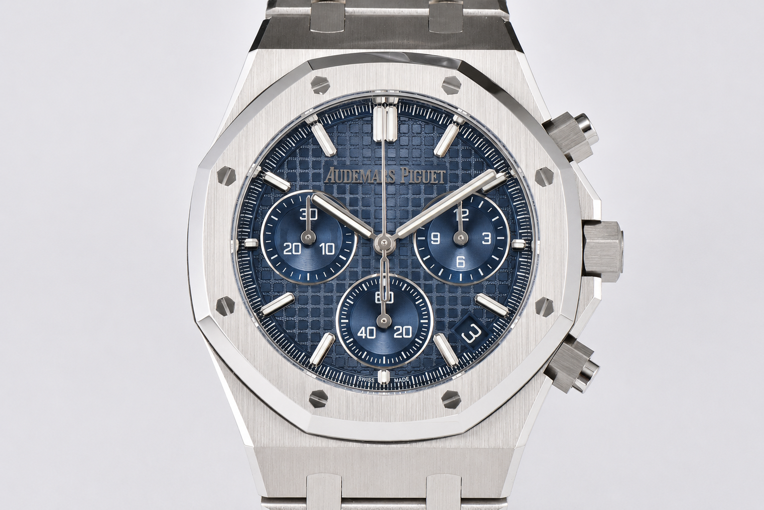 Royal Oak Chrono 26240 SS DDF 1:1 Best Edition Blue Dial on SS Bracelet DD4401 - Image 2