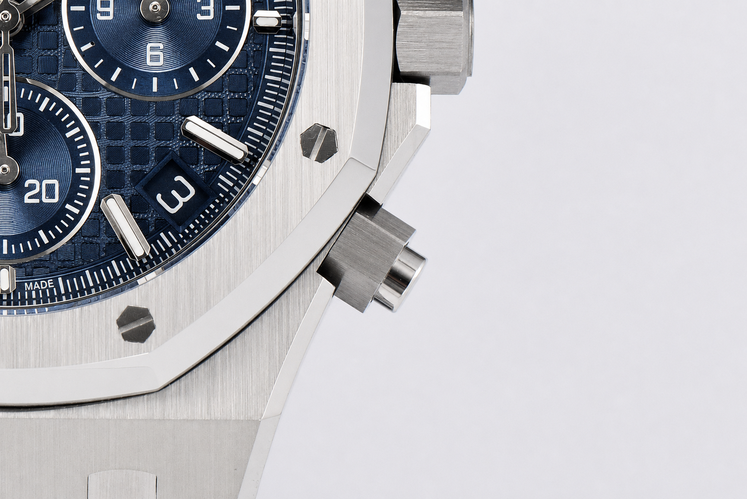 Royal Oak Chrono 26240 SS DDF 1:1 Best Edition Blue Dial on SS Bracelet DD4401 - Image 3