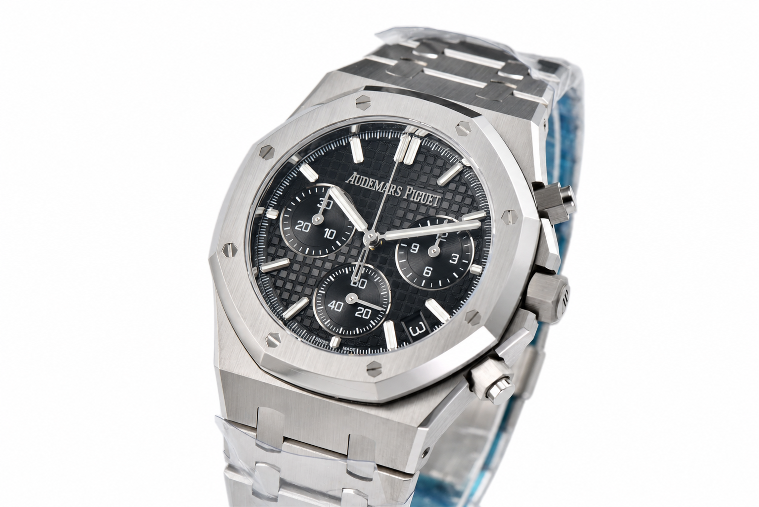 Royal Oak Chrono 26240 SS DDF 1:1 Best Edition Black Dial on SS Bracelet DD4401