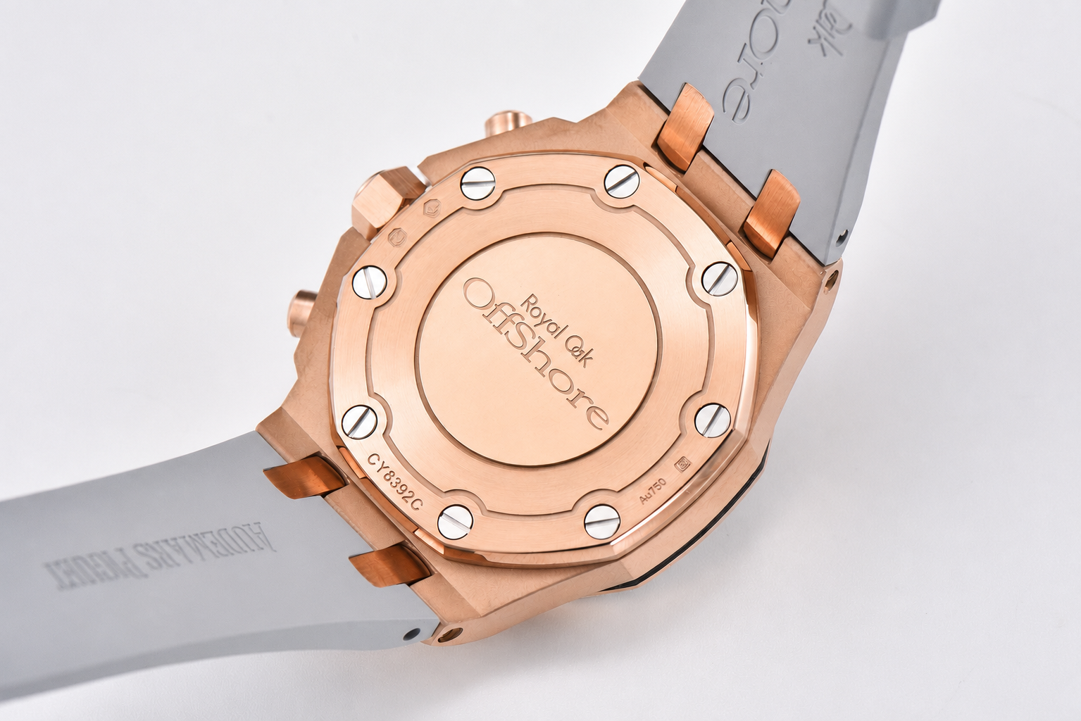 Royal Oak Offshore 37mm RG Ladies 26231 APSF 1:1 Best Edition White/Gray Dial on Gray Rubber Strap A2385 - Image 7