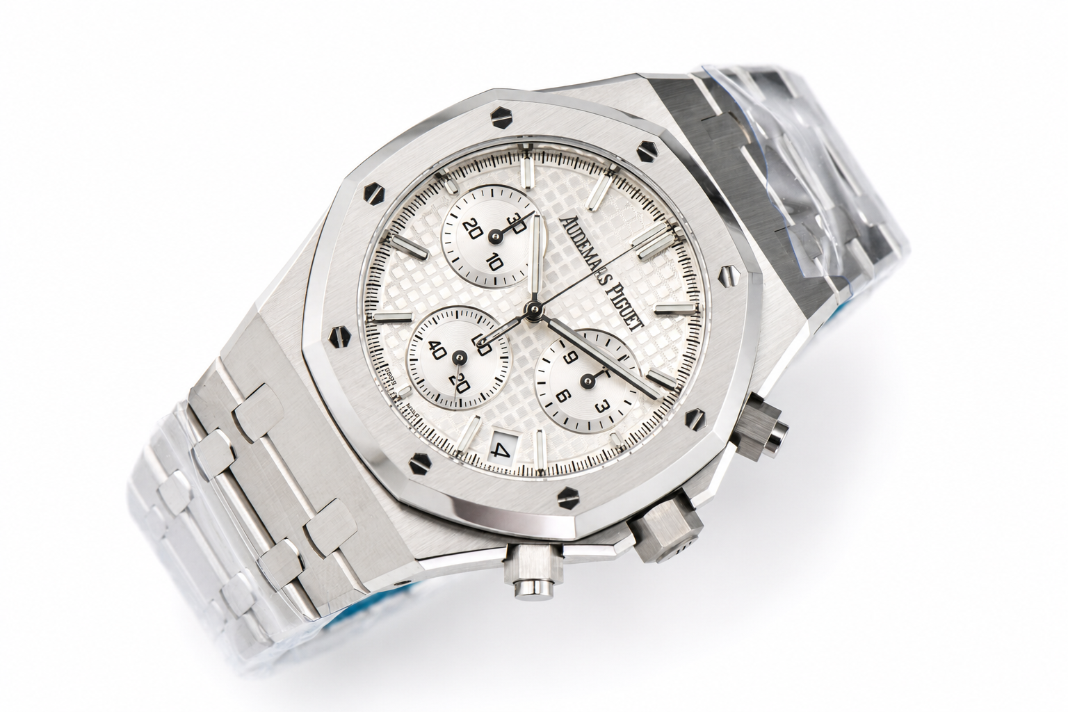 Royal Oak Chrono 26240 SS DDF 1:1 Best Edition Silver Dial on SS Bracelet DD4401 - Image 2