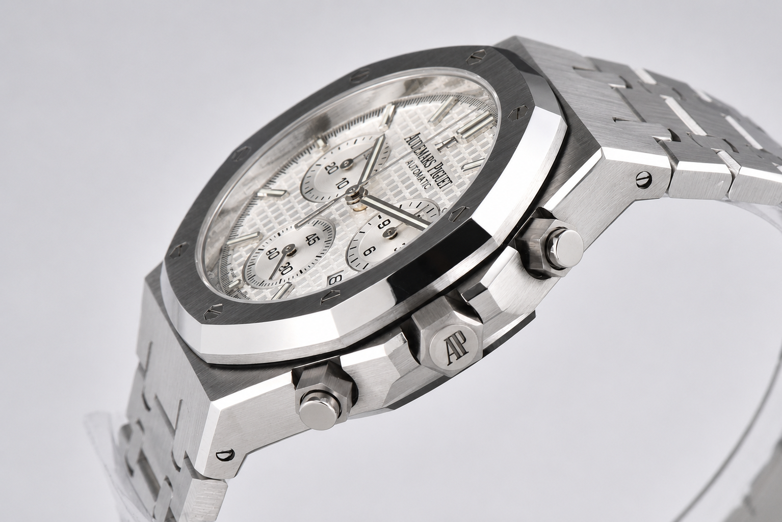 Royal Oak Chrono 26240 SS DDF 1:1 Best Edition Silver Dial on SS Bracelet DD4401 - Image 3