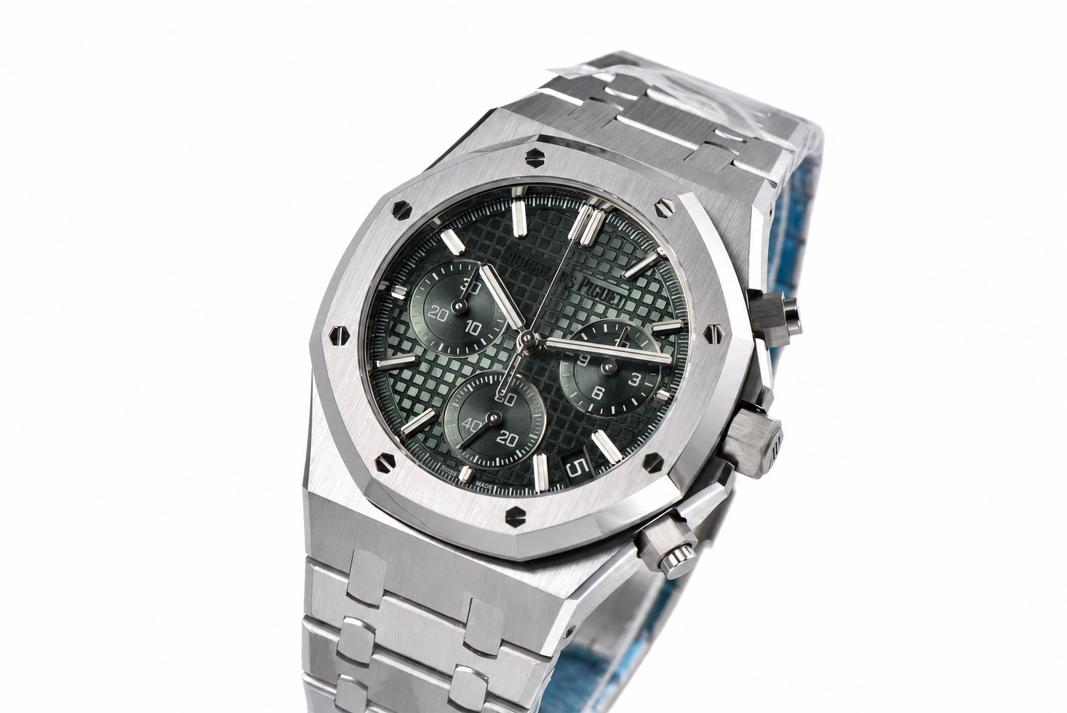 Royal Oak Chrono 26240 SS DDF 1:1 Best Edition Green Dial on SS Bracelet DD4401