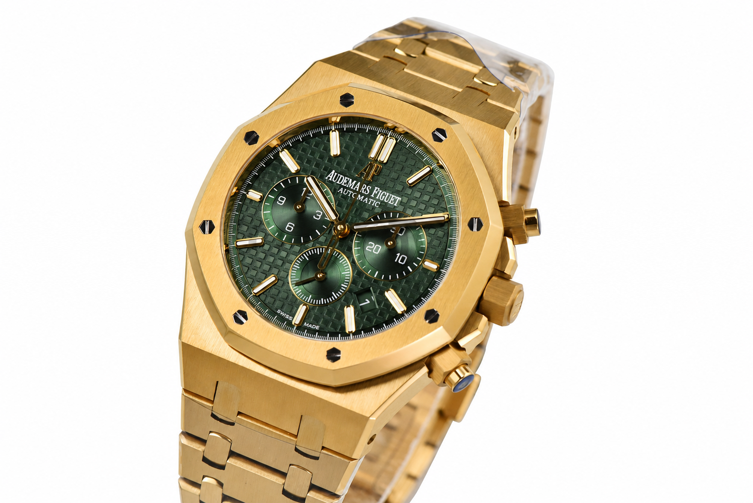 Royal Oak Chrono 26331 YG APSF 1:1 Best Edition Green Dial on YG Bracelet A2385