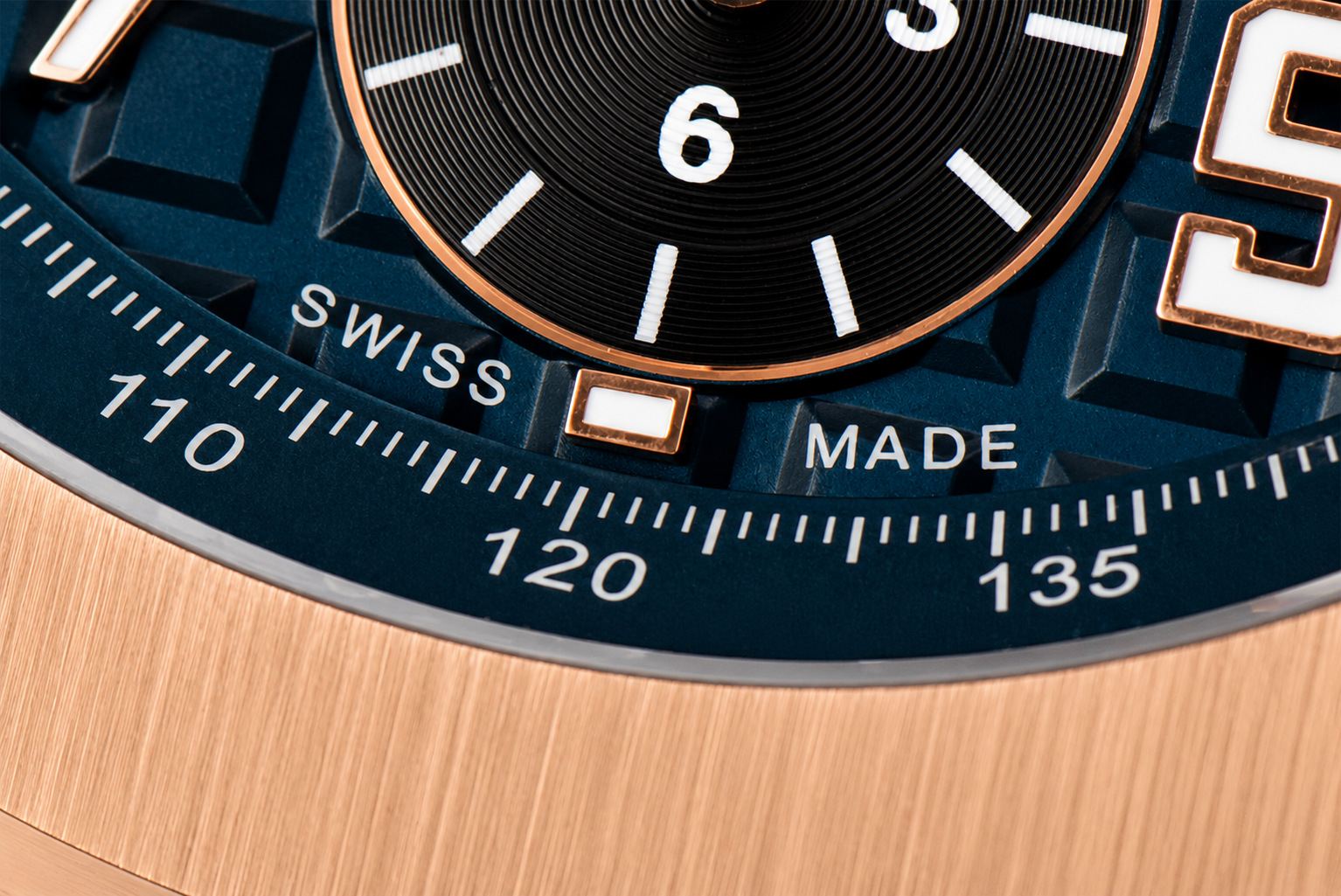 Royal Oak Offshore 42mm SS APF 1:1 Best Edition RG Bezel Blue Dial on Black Leather Strap A3126 - Image 5
